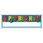 Beistle Happy Birthday Custom Banner - 5ft.