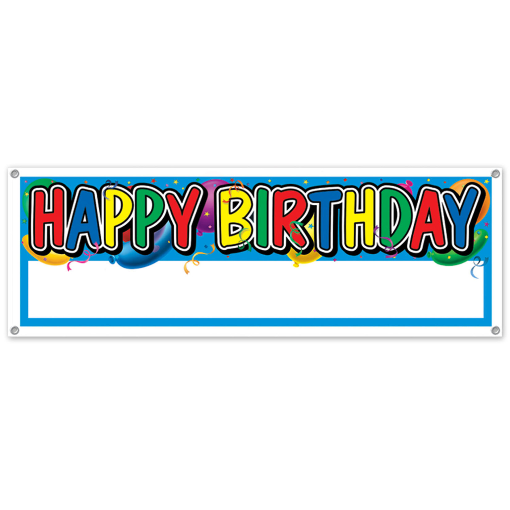 Beistle Happy Birthday Custom Banner