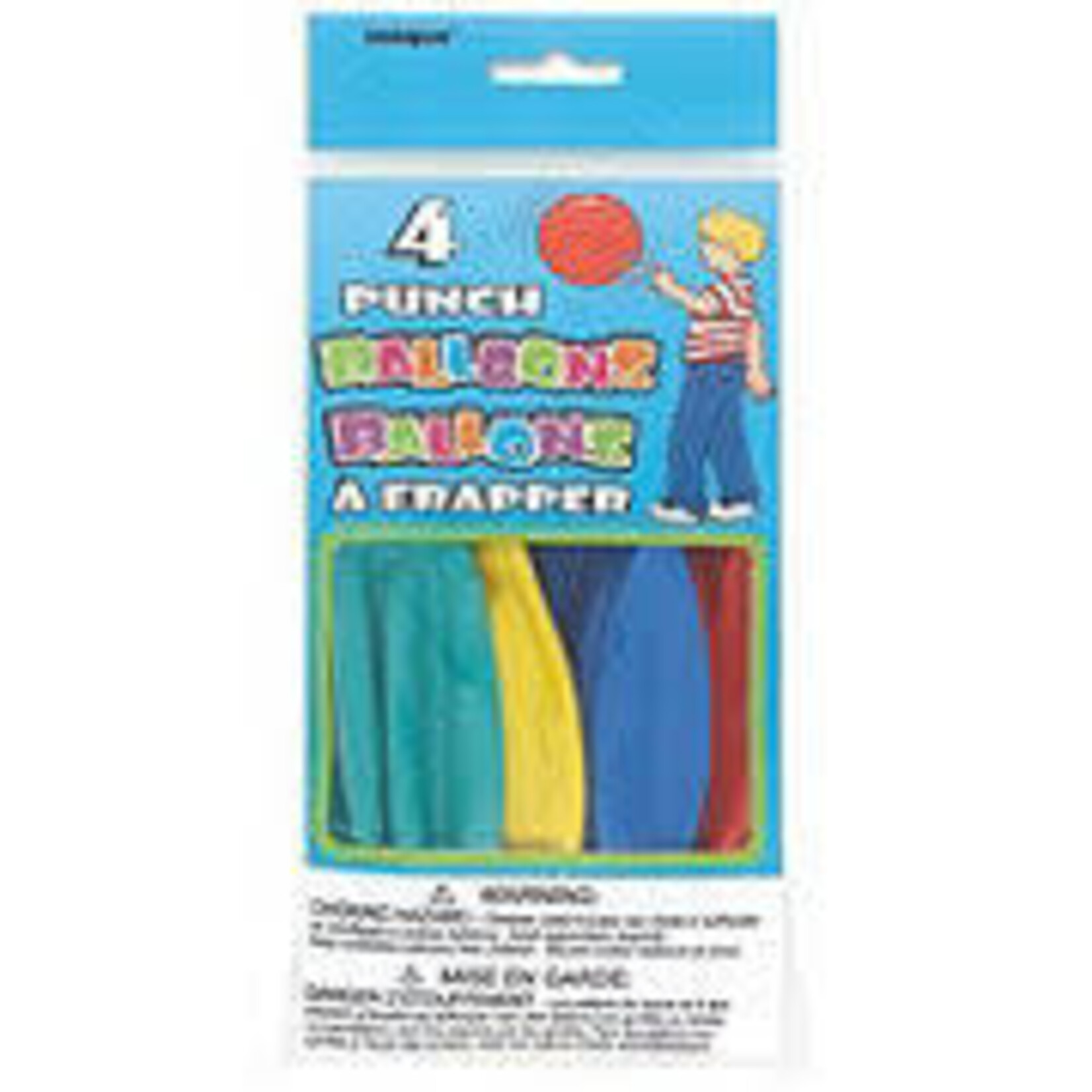 unique Punch Balloons - 4ct.