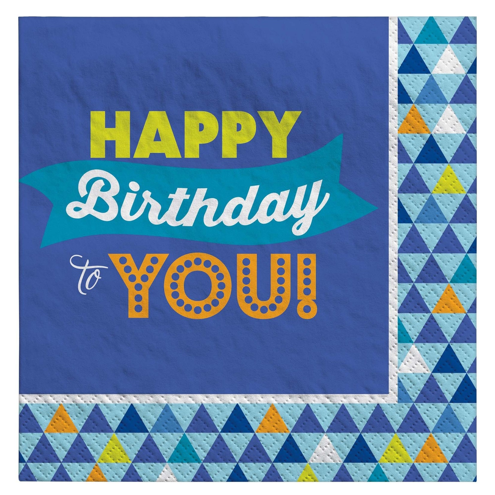 Amscan True Blue Bday Lunch Napkins - 16ct.