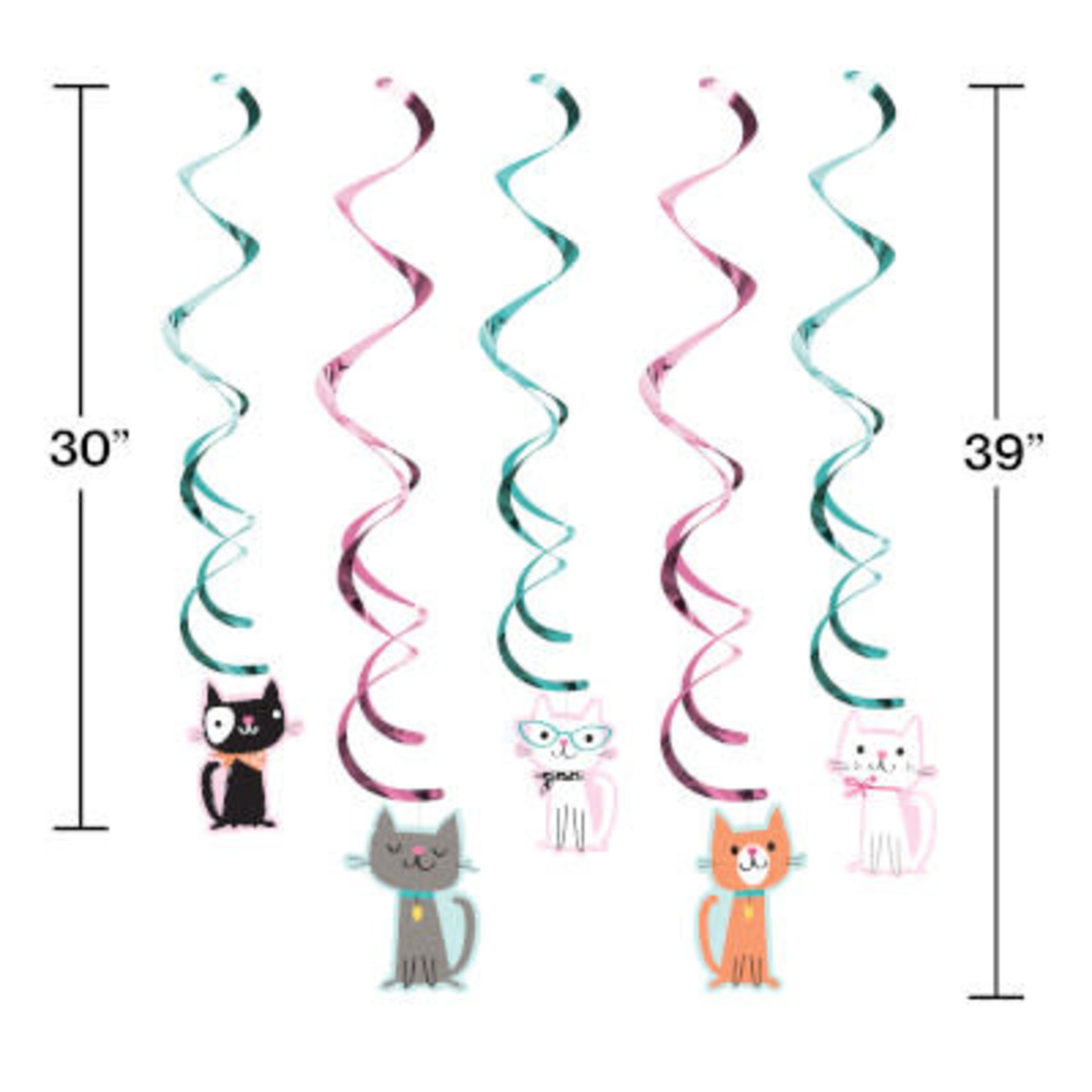 Creative Converting Purr-Fect Party Dizzy Danglers - 5ct.