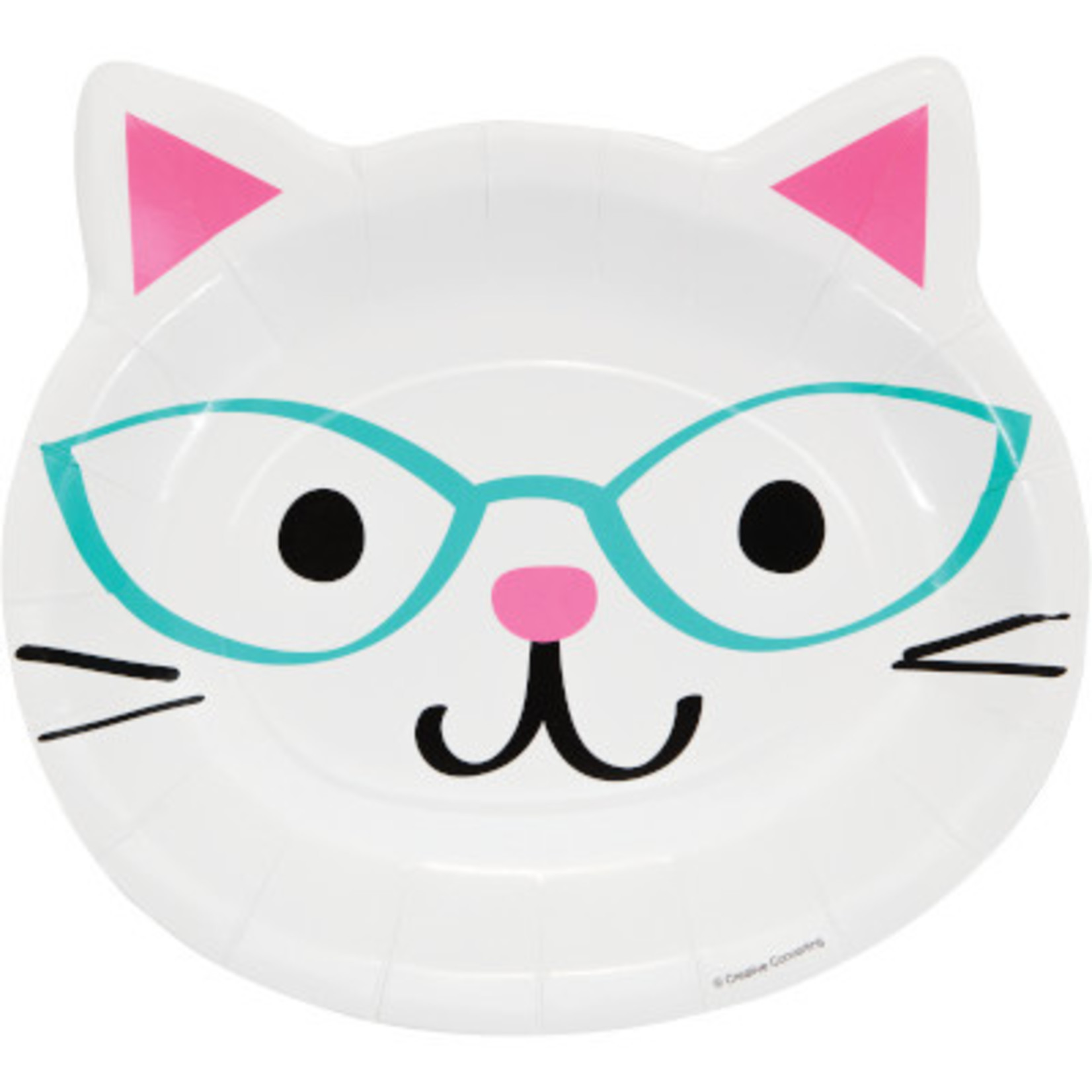 Party Creations 9" Purr-Fect Party Shaped Plates - 8ct.