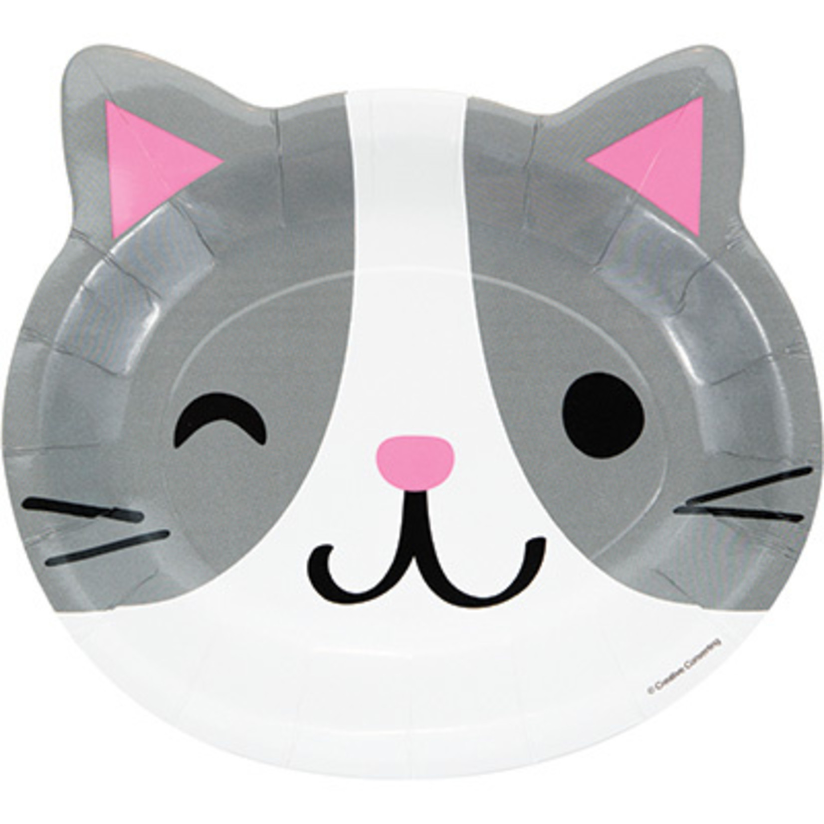 Party Creations 9" Purr-Fect Party Shaped Plates - 8ct.