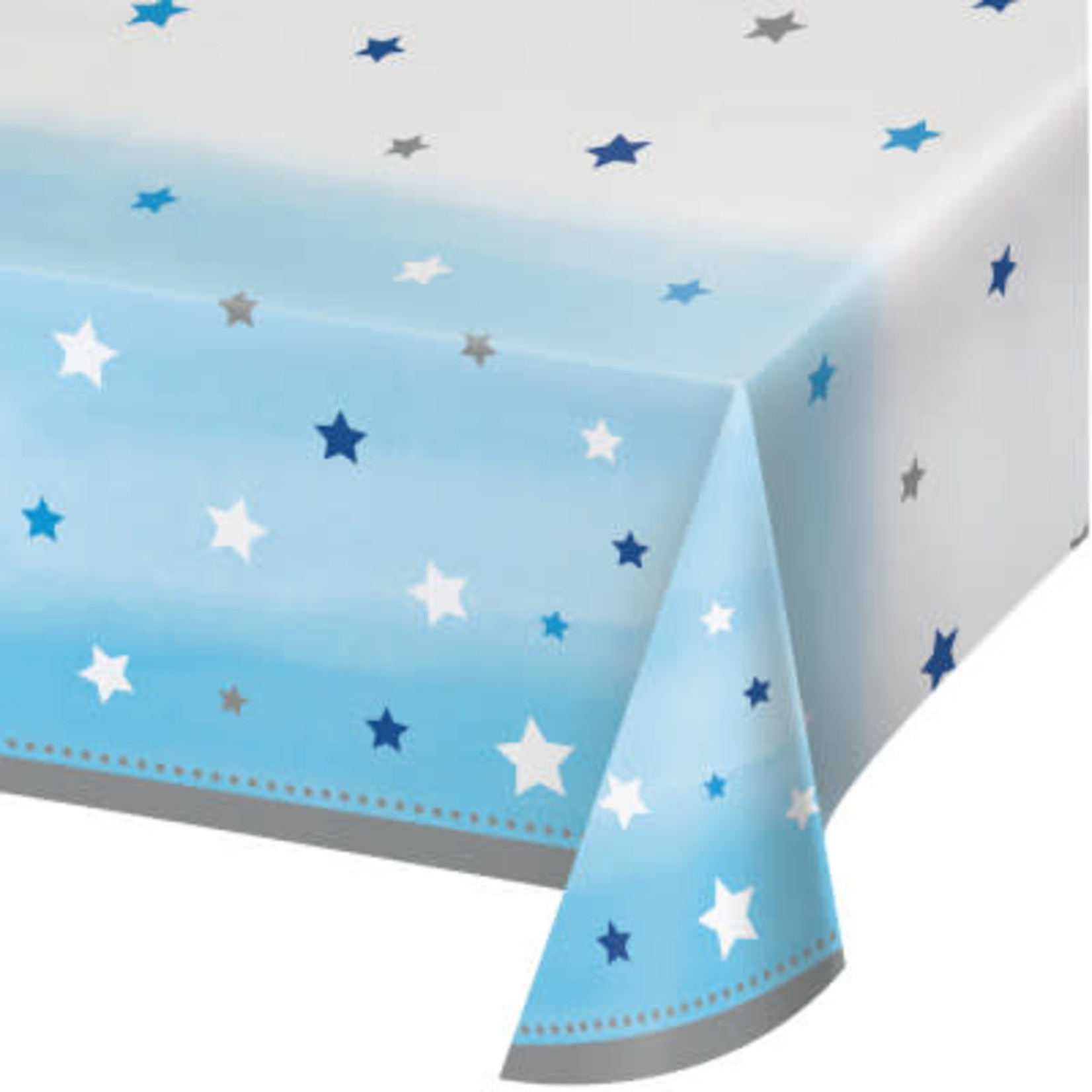 Party Creations One Little Star - Boy Tablecover (54" x 102")