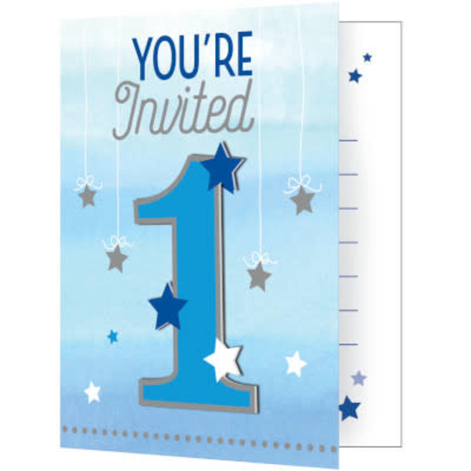 Party Creations One Little Star - Boy Invites - 8ct.