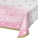 Party Creations One Little Star - Girl Tablecover (54" x 102")