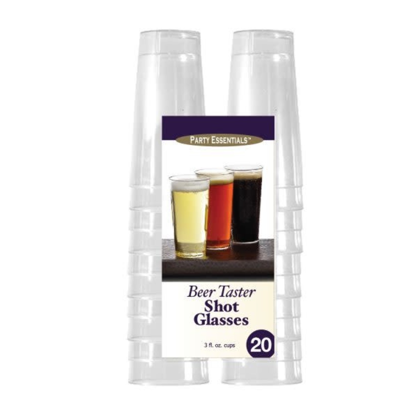 Party Essentials 3oz Beer Tasters Clear - 20ct.