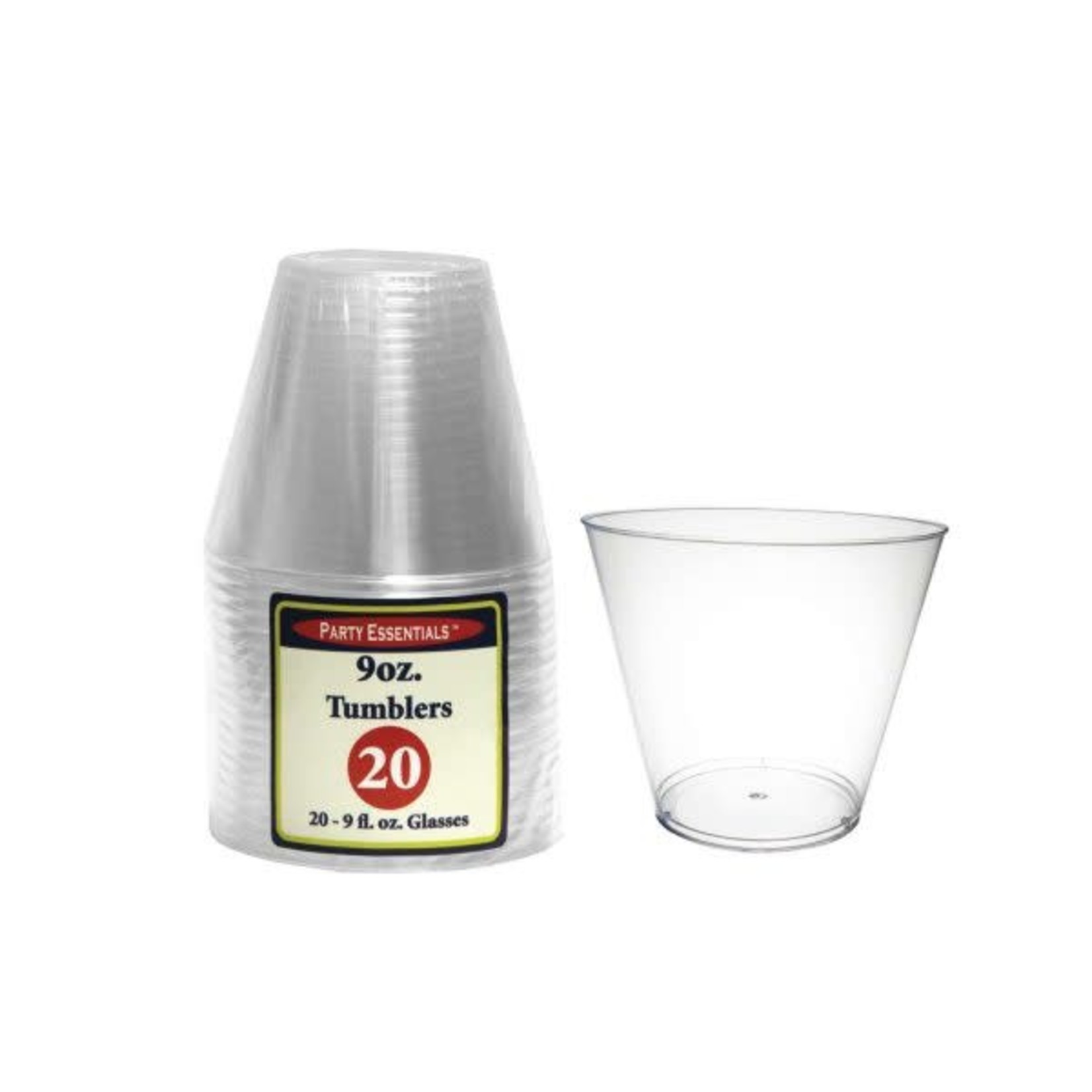 Party Essentials 9 oz. Tumblers - Clear 20 Ct.