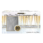 Party Essentials 5 oz. 1 pc. Champagne Flutes Box Set - Clear 10 Ct.