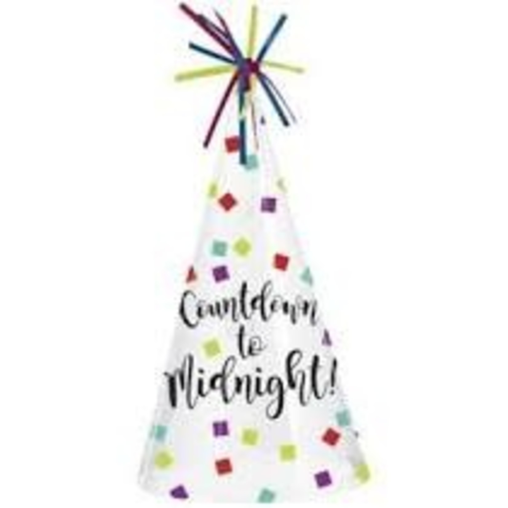 Amscan Clear Countdown to Midnight Hat - 1ct.