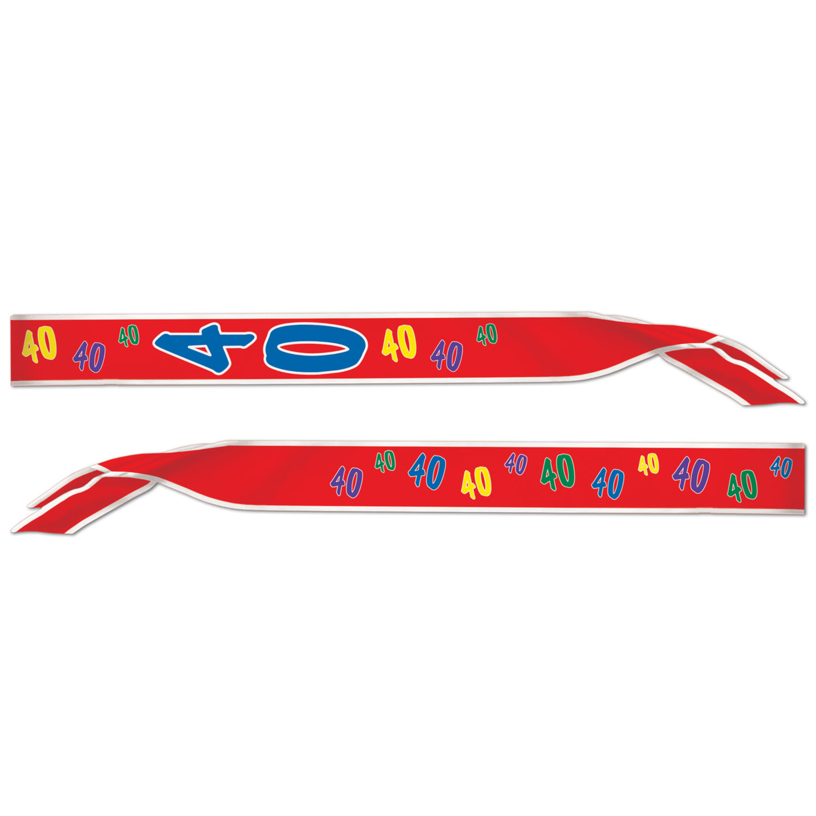 Beistle Red 40th Birthday Sash - 1ct.
