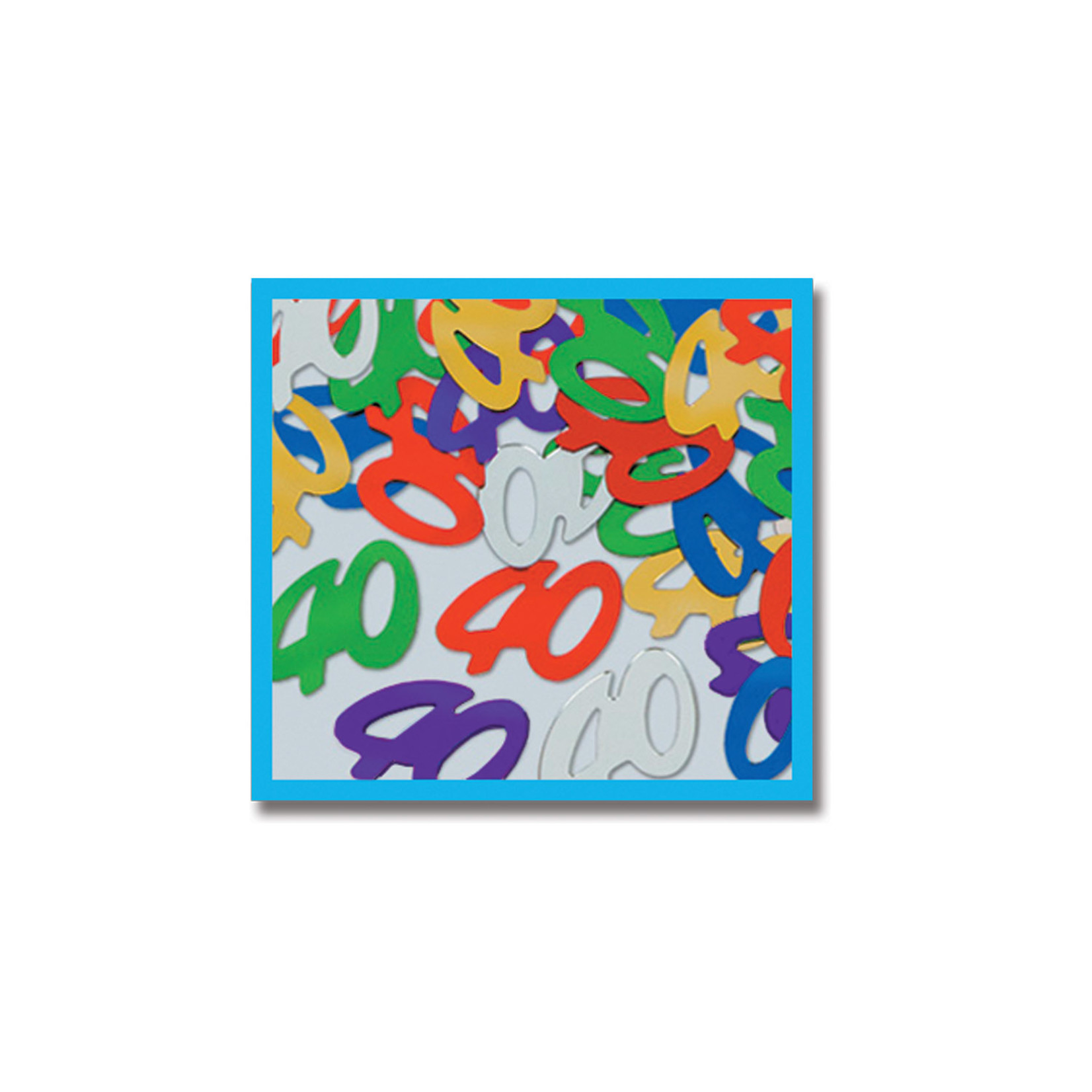 Beistle 40th Multi-Color Birthday Confetti - .5oz