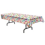 Beistle 40th Multi-Color Tablecover - 1ct. (54" x 108")