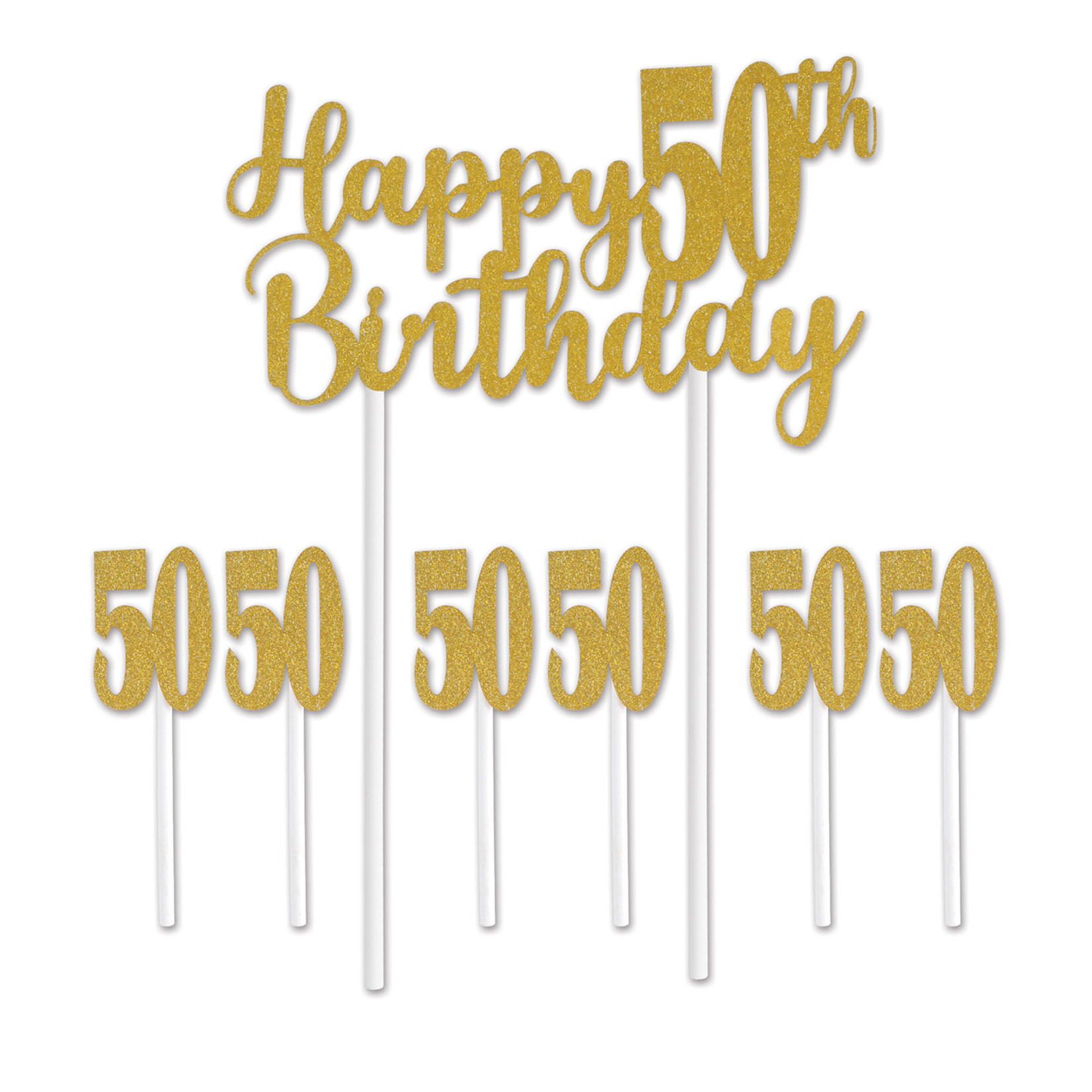 Beistle 50th Birthday Cake Topper