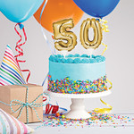 Creative Converting 50th Balloon Cake topper