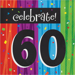 Creative Converting 60th Milestone Celebrations Lunch Napkins - 16ct.