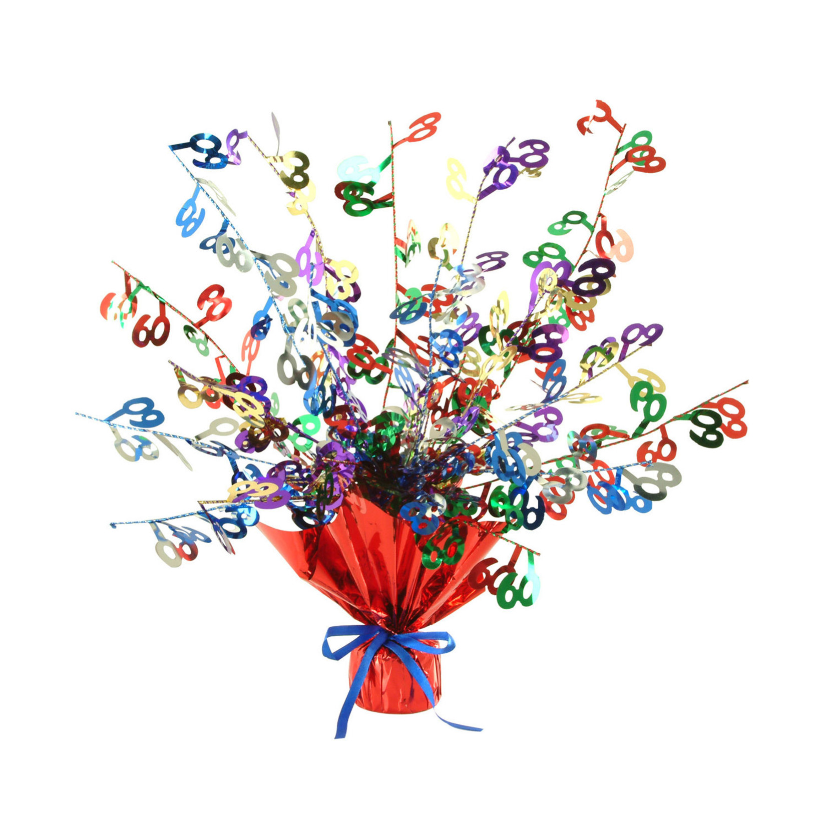 Beistle 15" Gleam 'N Burst 60th Centerpiece - 1ct.