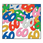 Beistle 60th Birthday Multi-Color Confetti - 0.5oz