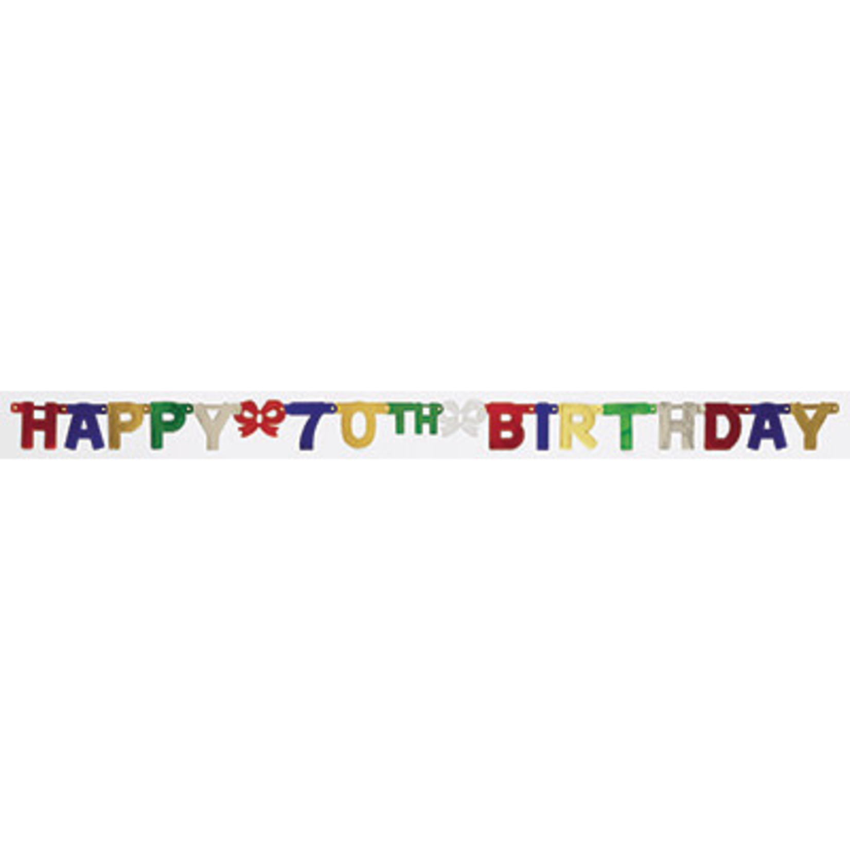 Creative Converting 70th Happy Birthday Banner - 6.5ft.