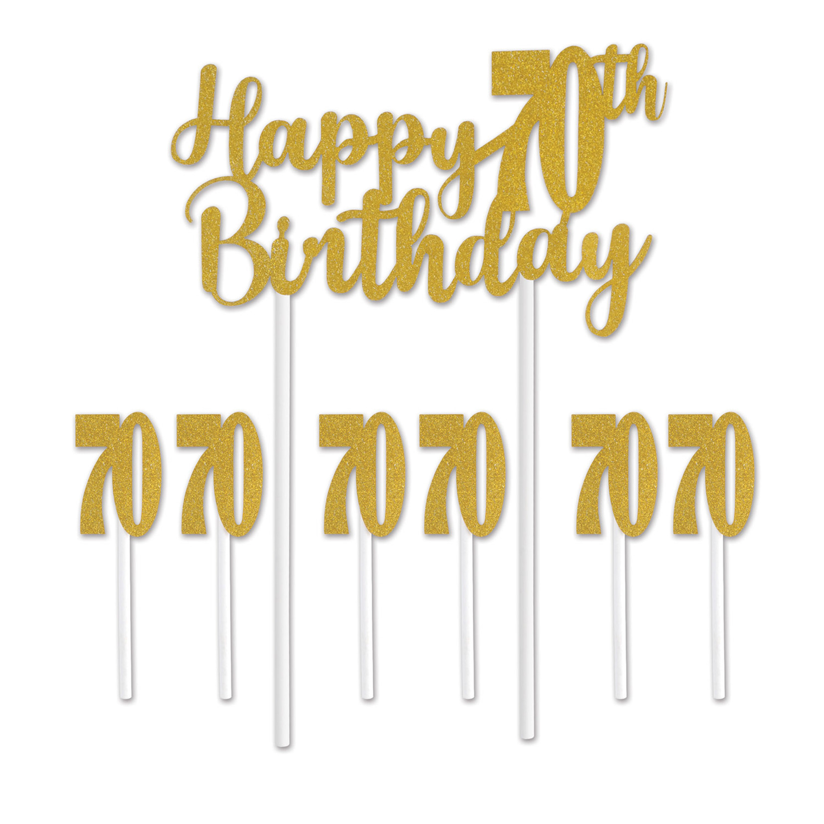 Beistle 70th Birthday Cake topper