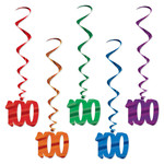 Beistle 100th Birthday Whirls - 5ct.