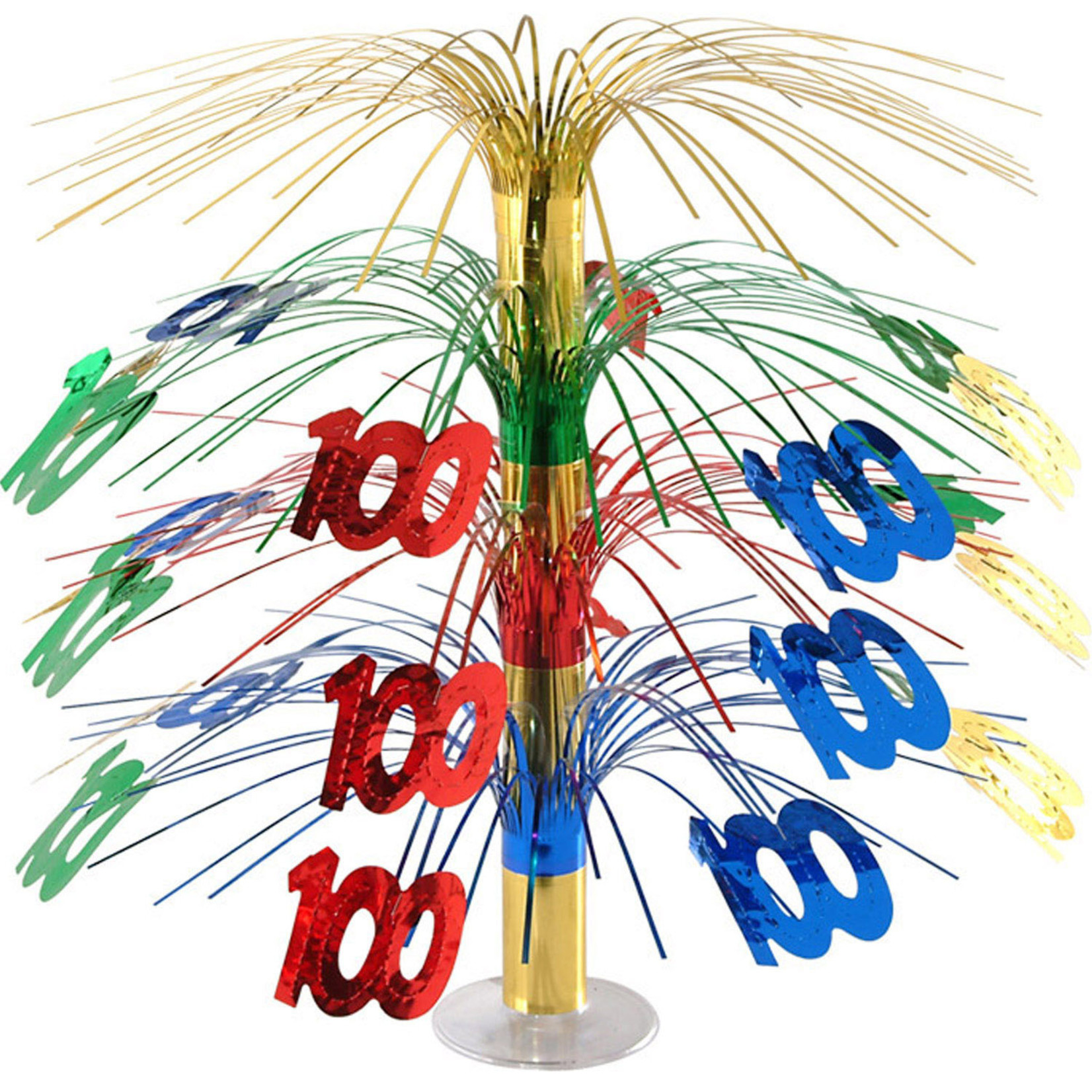 Beistle 100th Cascade Centerpiece - 1ct.