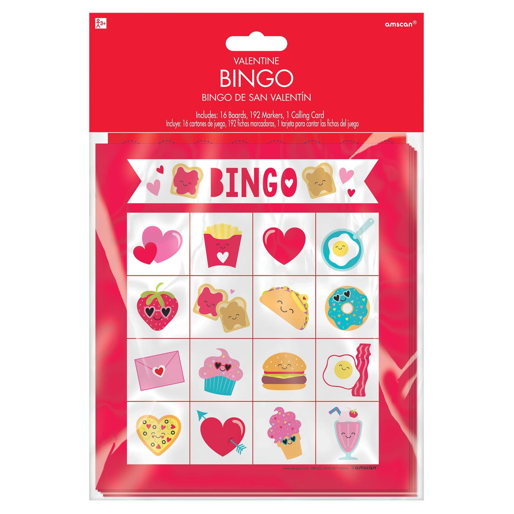 Amscan Valentine  Bingo Game - 16ct.