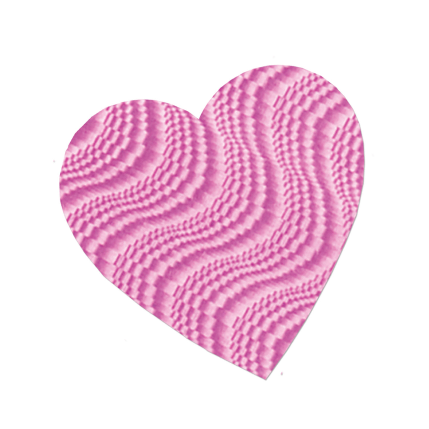 Beistle 4" Embossed Pink Heart - 1ct.
