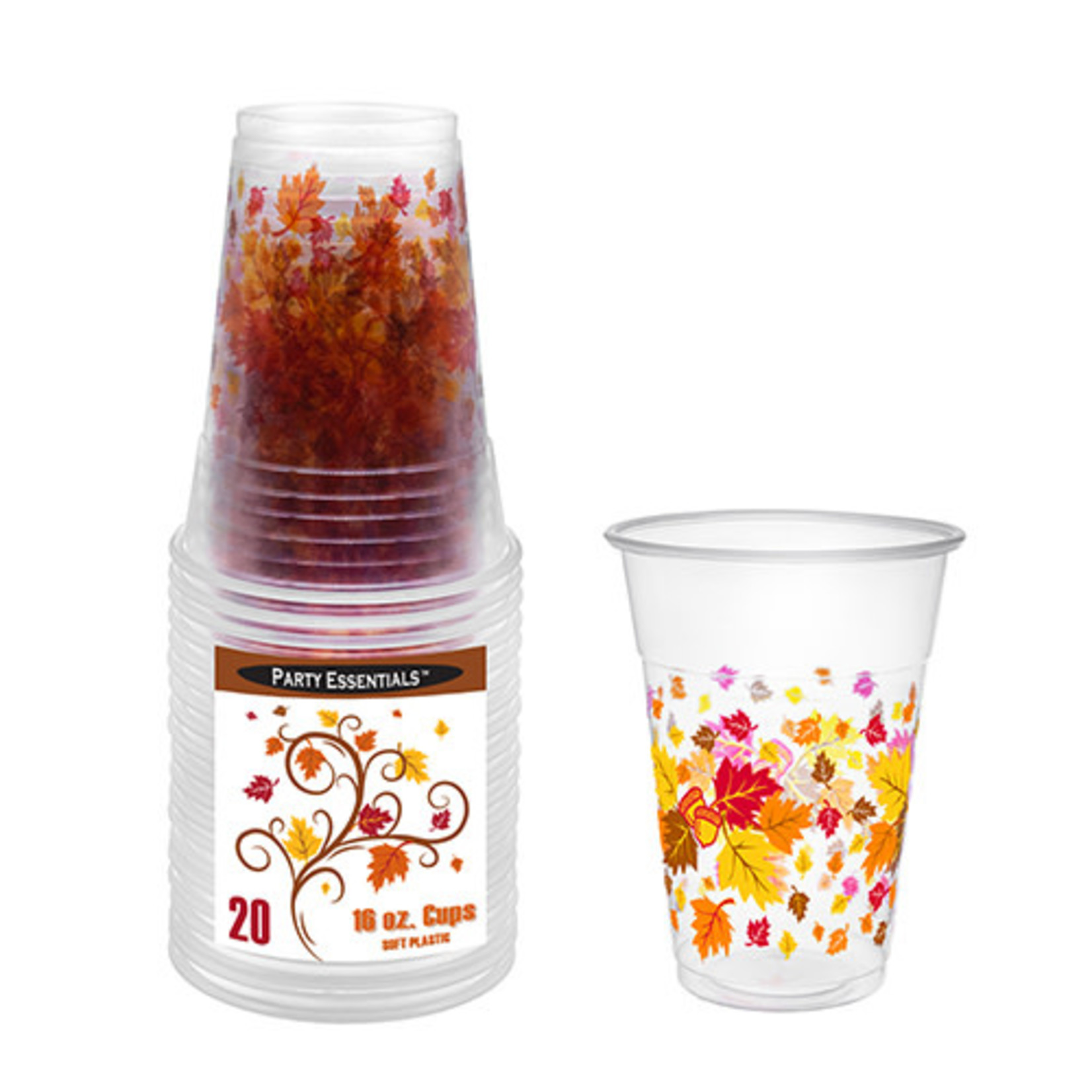 northwest 16oz. Autumn Leaves Party Cups - 20ct.
