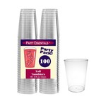 Party Essentials 10oz. Clear Hard Plastic Tumblers - 100ct.