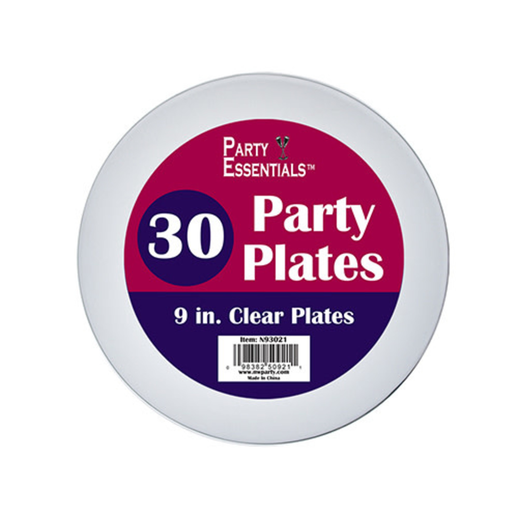 northwest 9" Clear Party Plate - 30ct.
