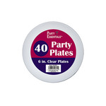 northwest 6" Clear Party Plates - 40 Ct.