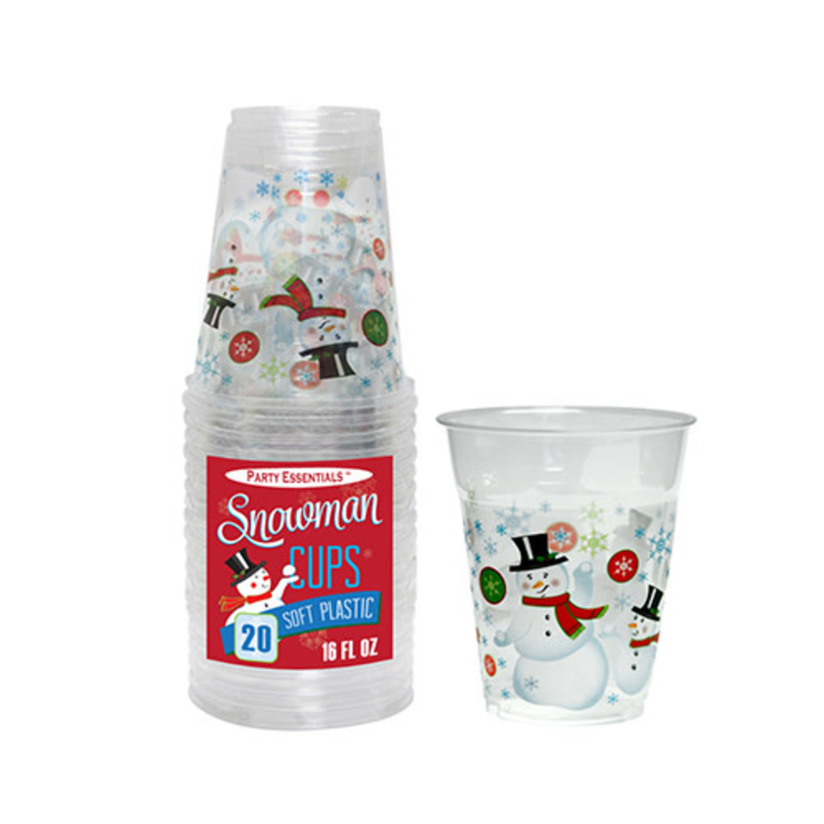 northwest 16oz. Christmas Snowman Party Cups - 20ct.