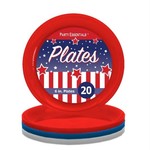 northwest 6" Red, White, Blue Party Plates - 20ct.