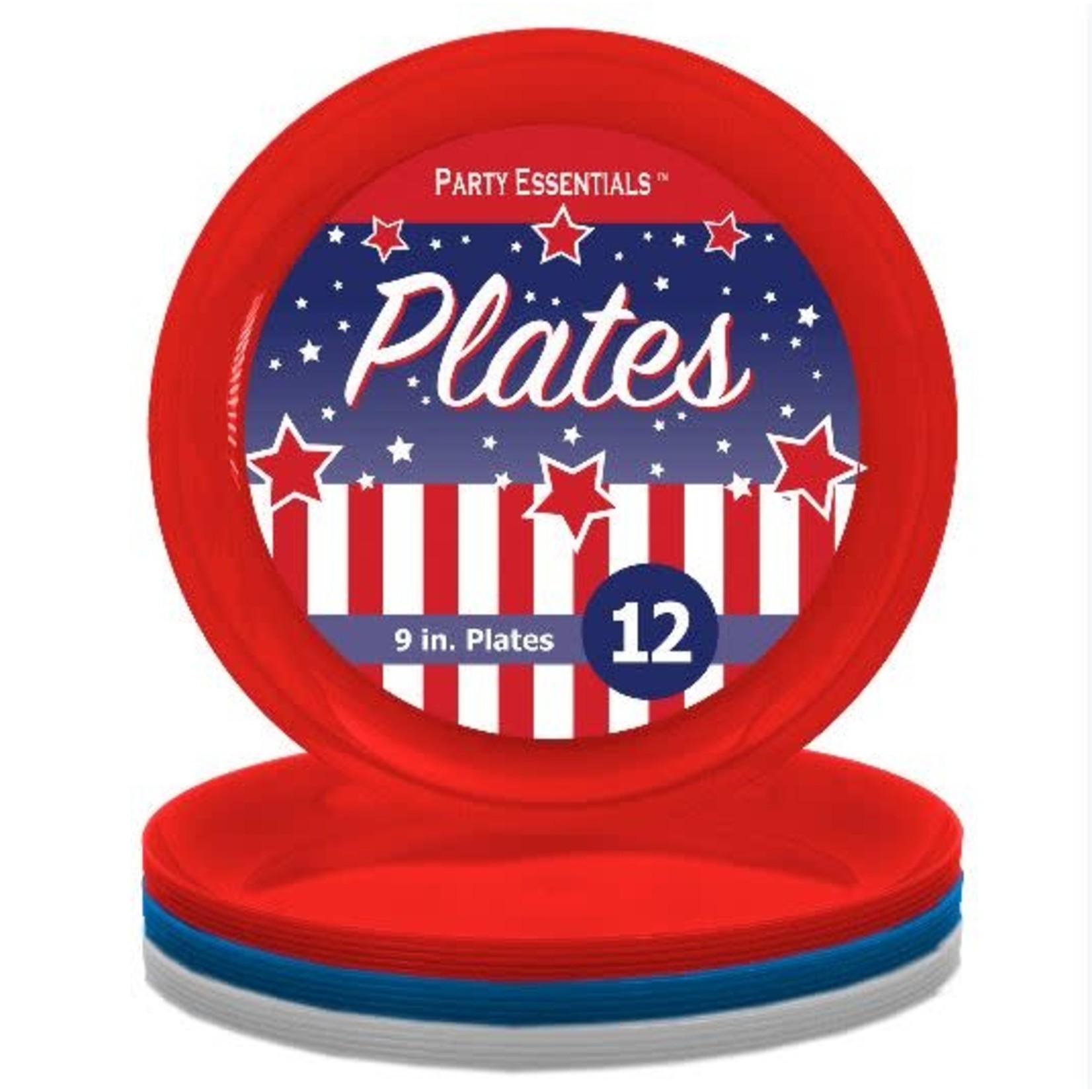 northwest 9" Red, White, Blue Party Plates - 12ct.