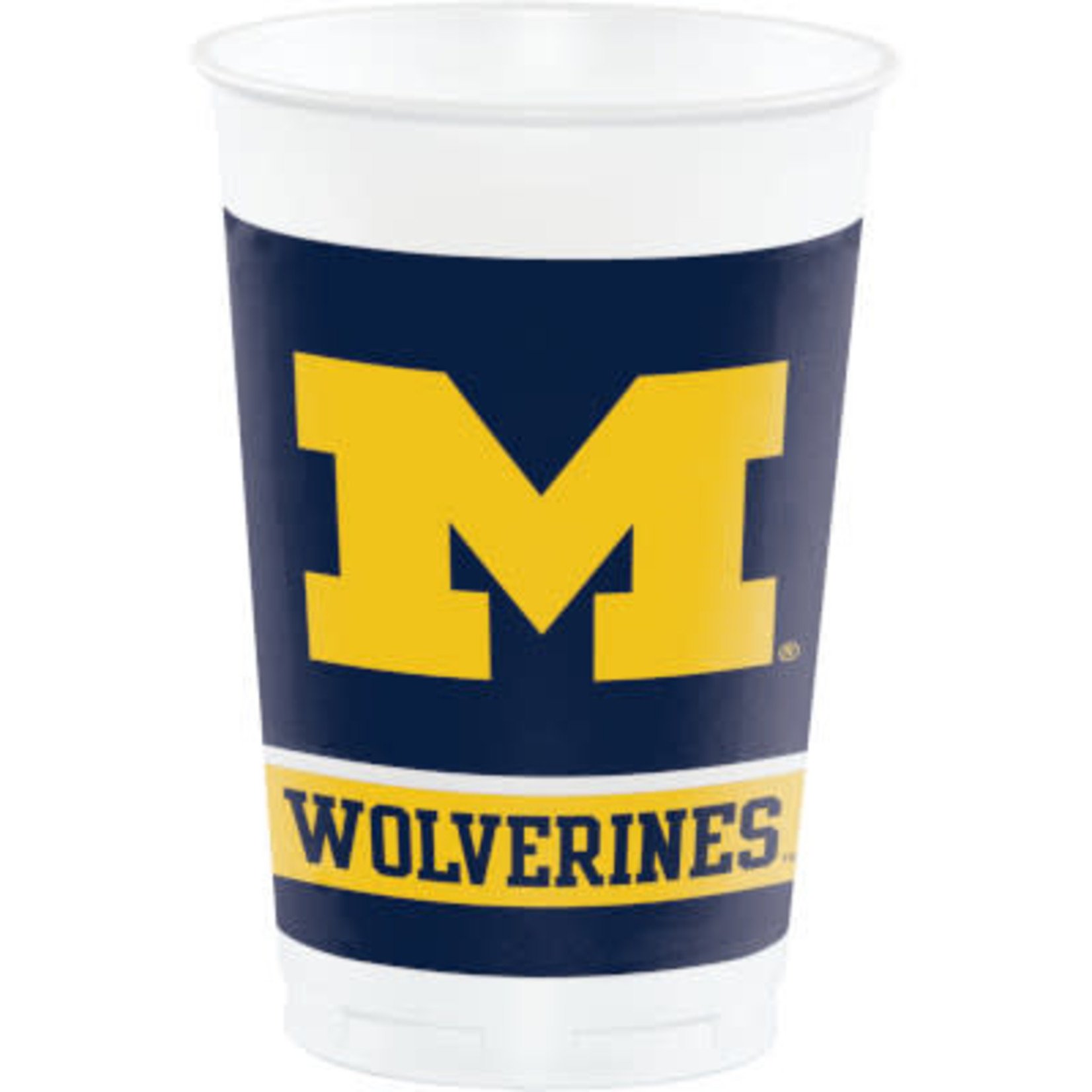 Creative Converting 20oz. University of Michigan Party Cups - 8ct.