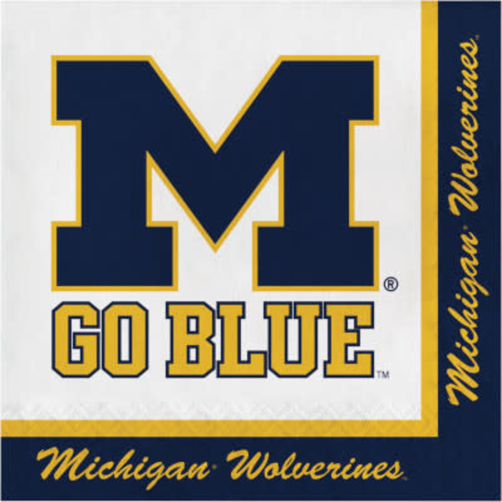 Creative Converting University of Michigan  Lunch Napkins - 16ct.