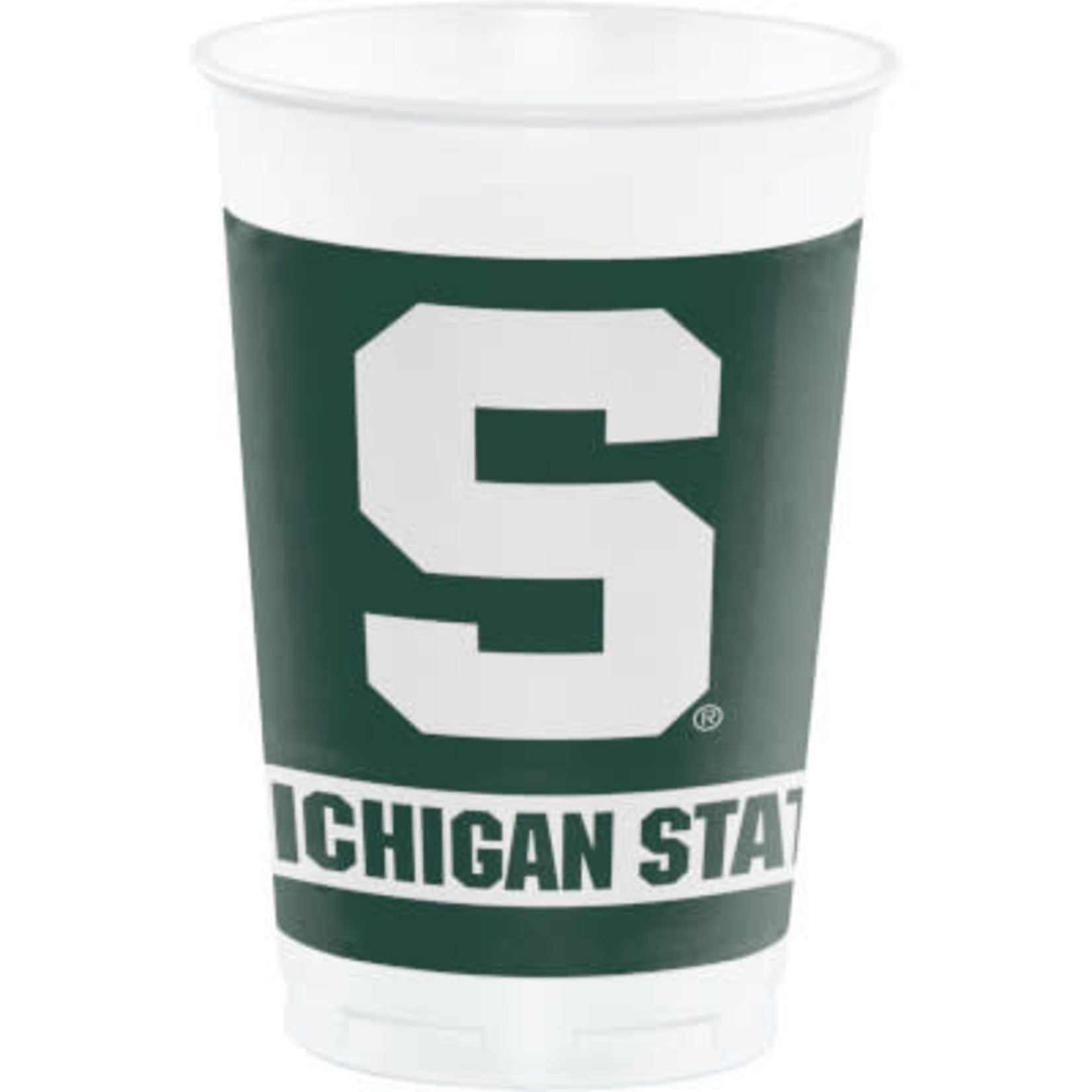 COLLG 20oz. Michigan State University Plastic Cups - 8ct.