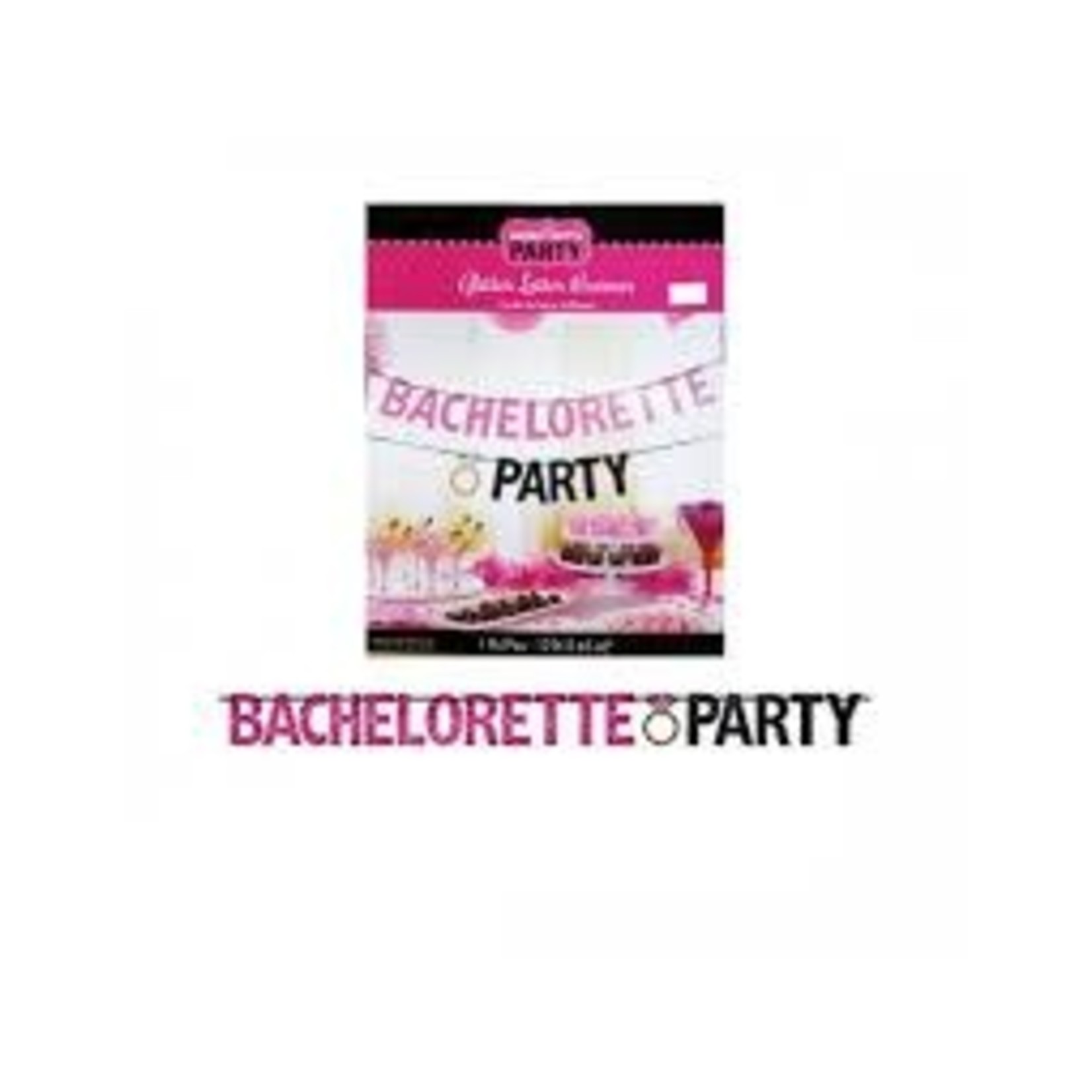 Amscan Bachelorette Party Glitter Banner - 12ft.