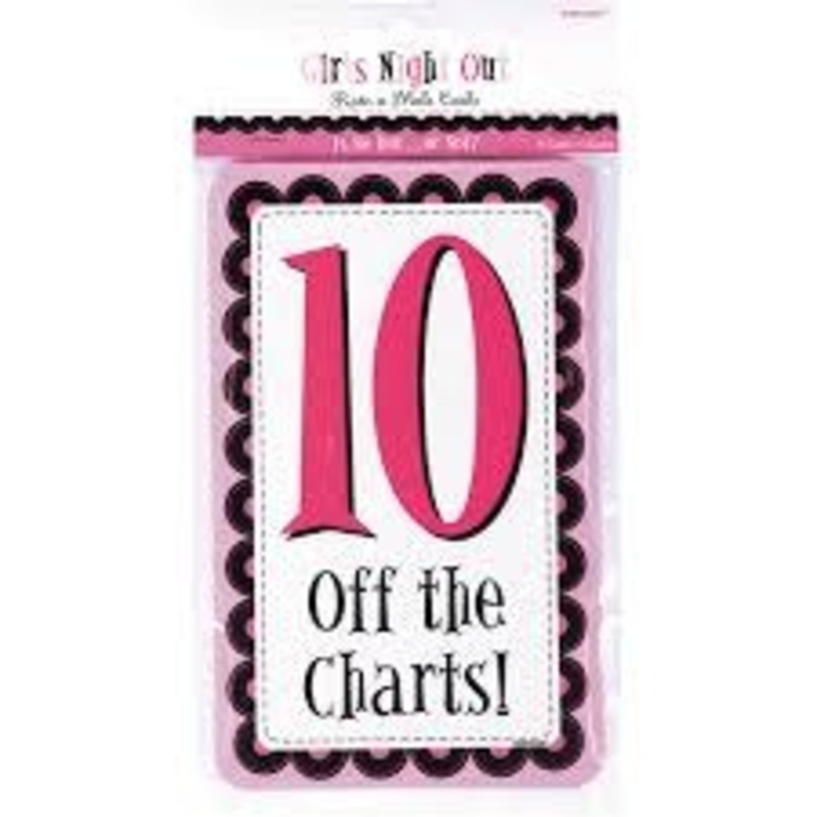 Amscan Girls Night Out Rating Cards - 10ct.
