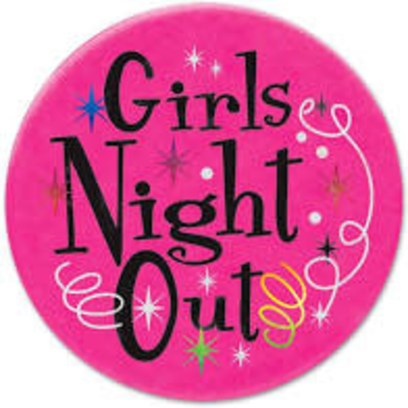 Beistle Girls Night Out Satin Button