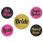 Beistle Bachelorette Party Buttons - 5ct.