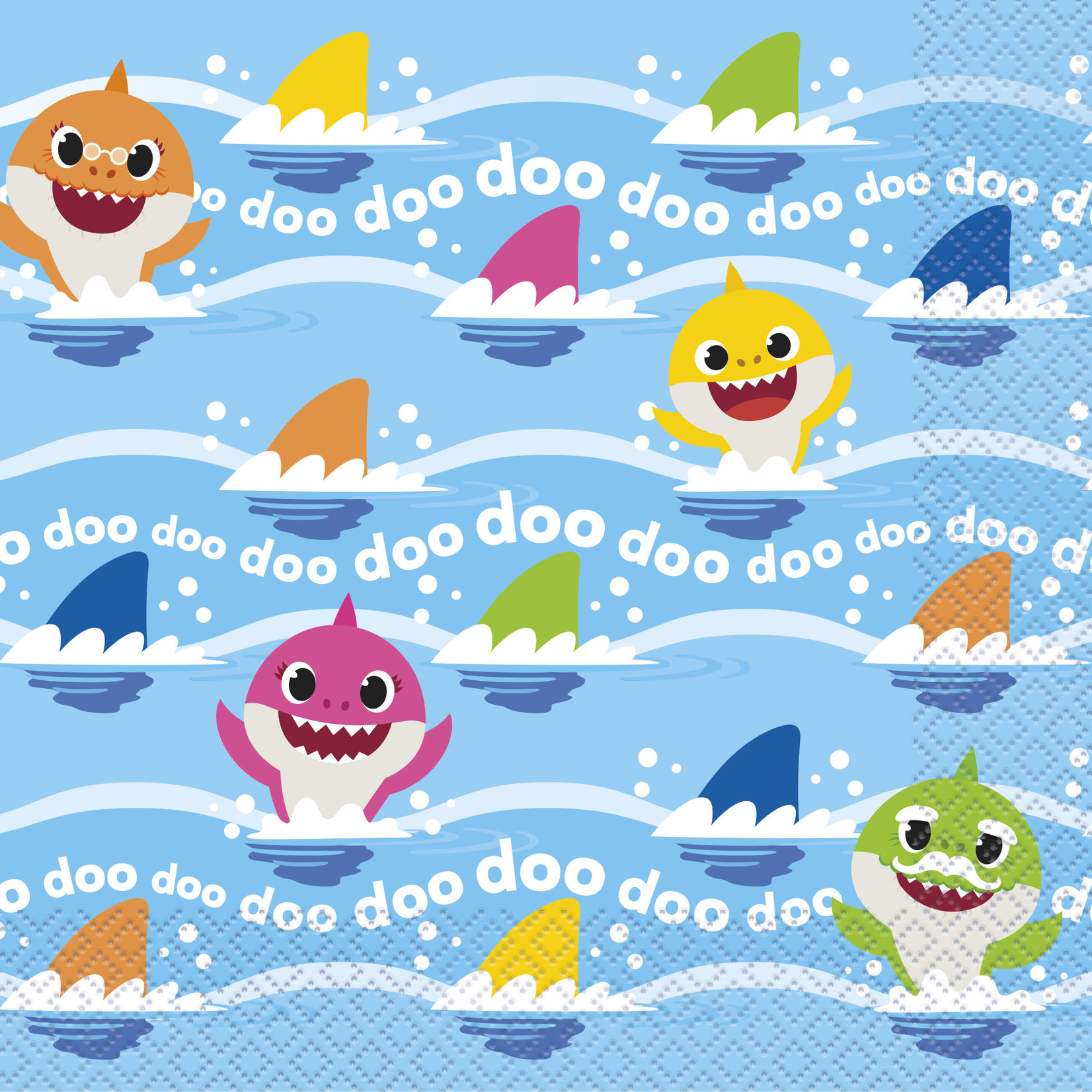 unique Baby Shark Lunch Napkins -16ct.