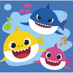 unique Baby Shark Beverage Napkins - 16ct.