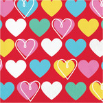 creative converting Colorful Hearts Lunch Napkins - 16ct.