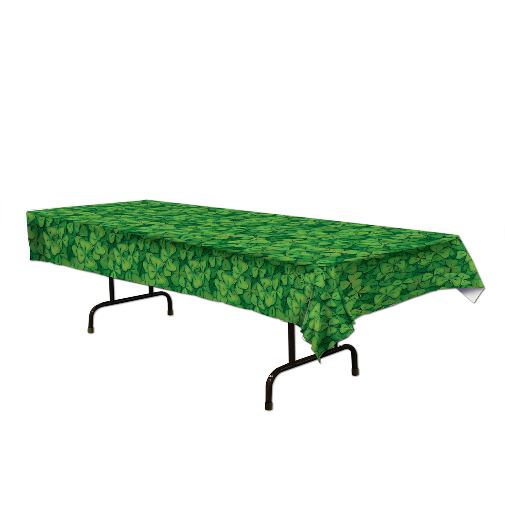 Beistle Plastic Shamrocks Tablecover - 1ct. (54" x 108")
