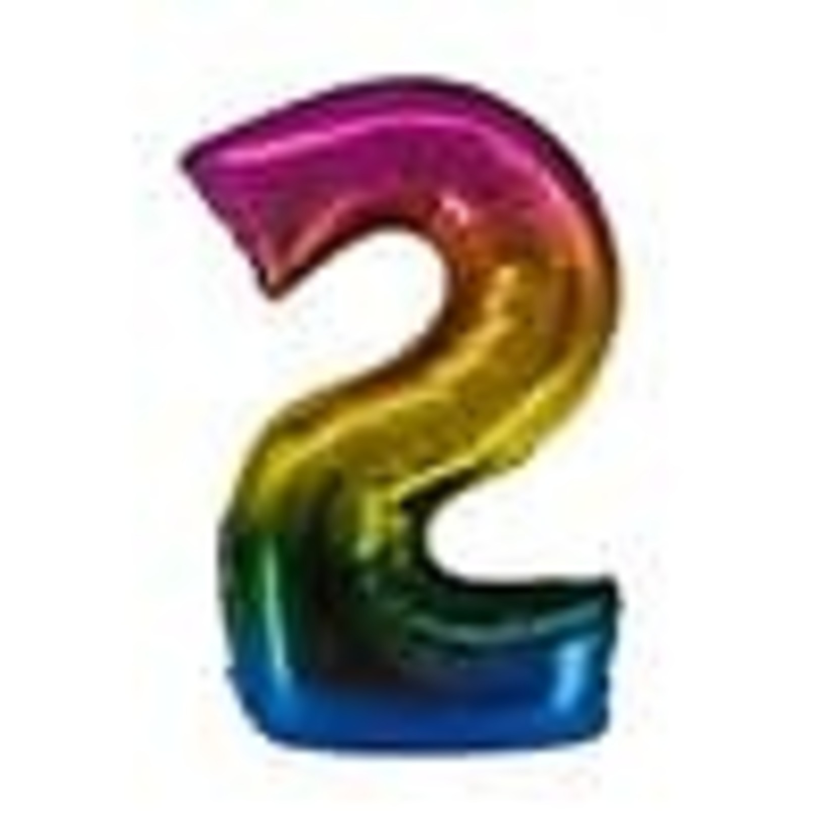 Paper  First Affiliates 40" Rainbow Number Balloons