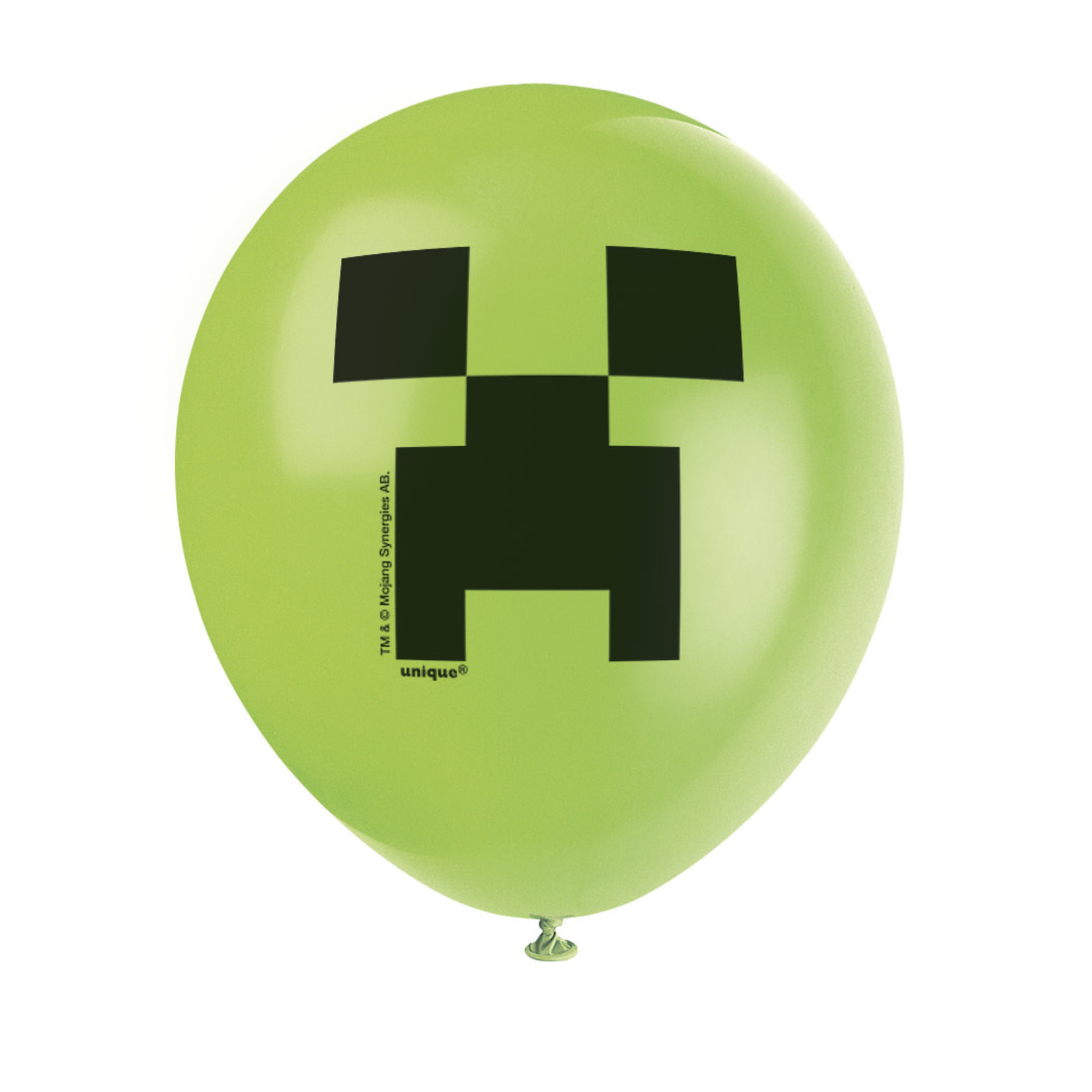 unique 12" Minecraft Latex Balloons - 8ct. (Helium Not-Included)
