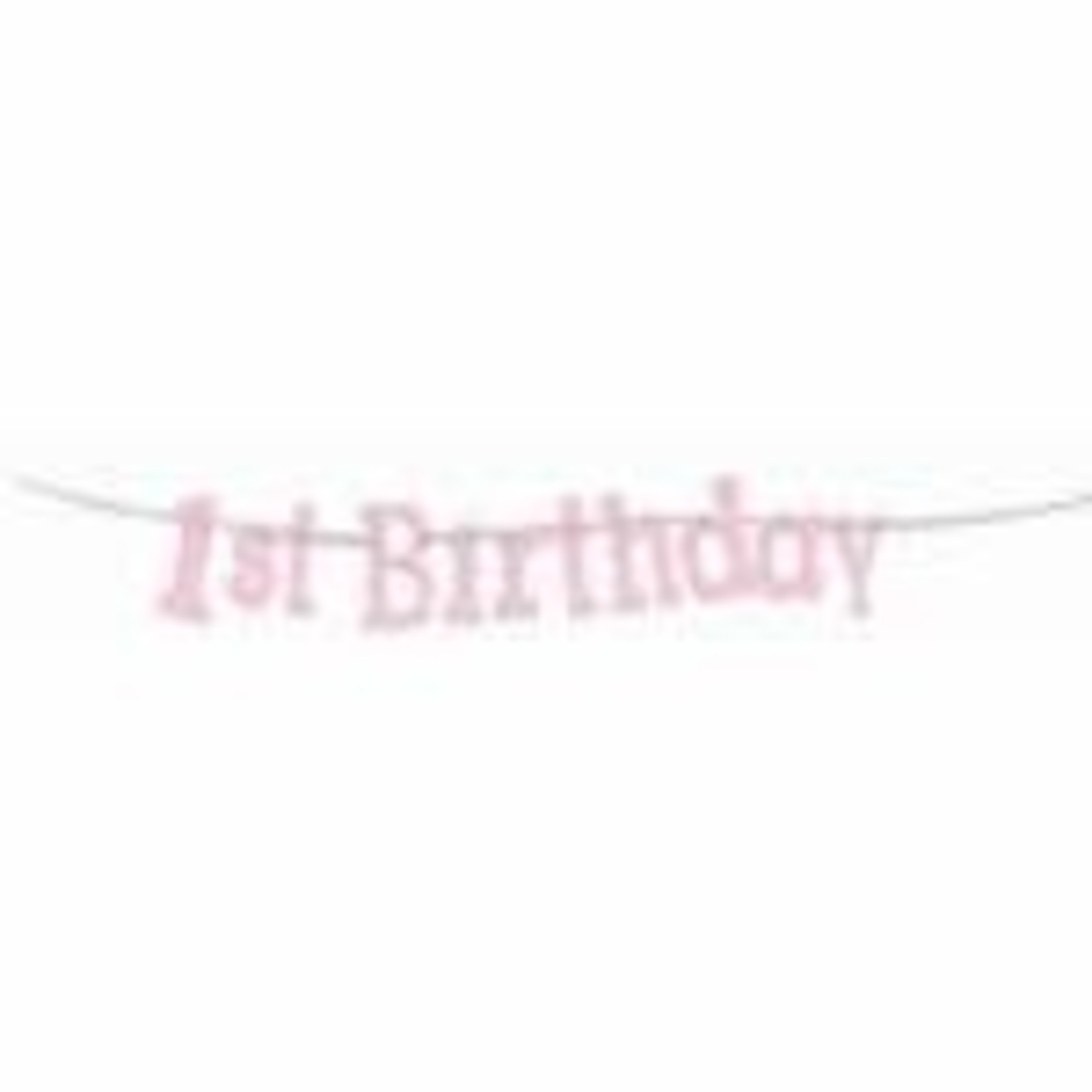 forum 1ST Birthday Girl Glitter Banner - 8ft.