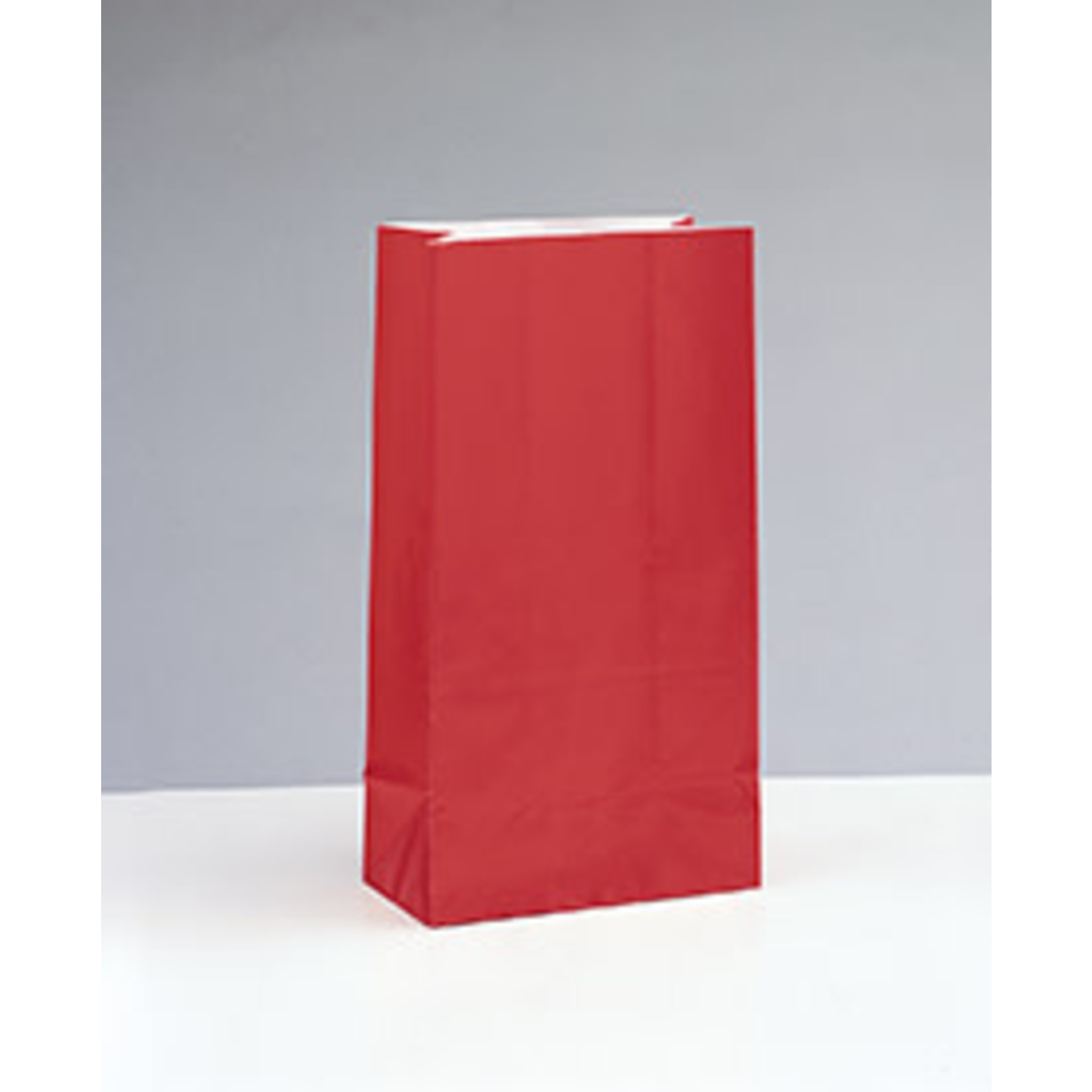 unique Ruby Red Paper Party Bags - 12ct.